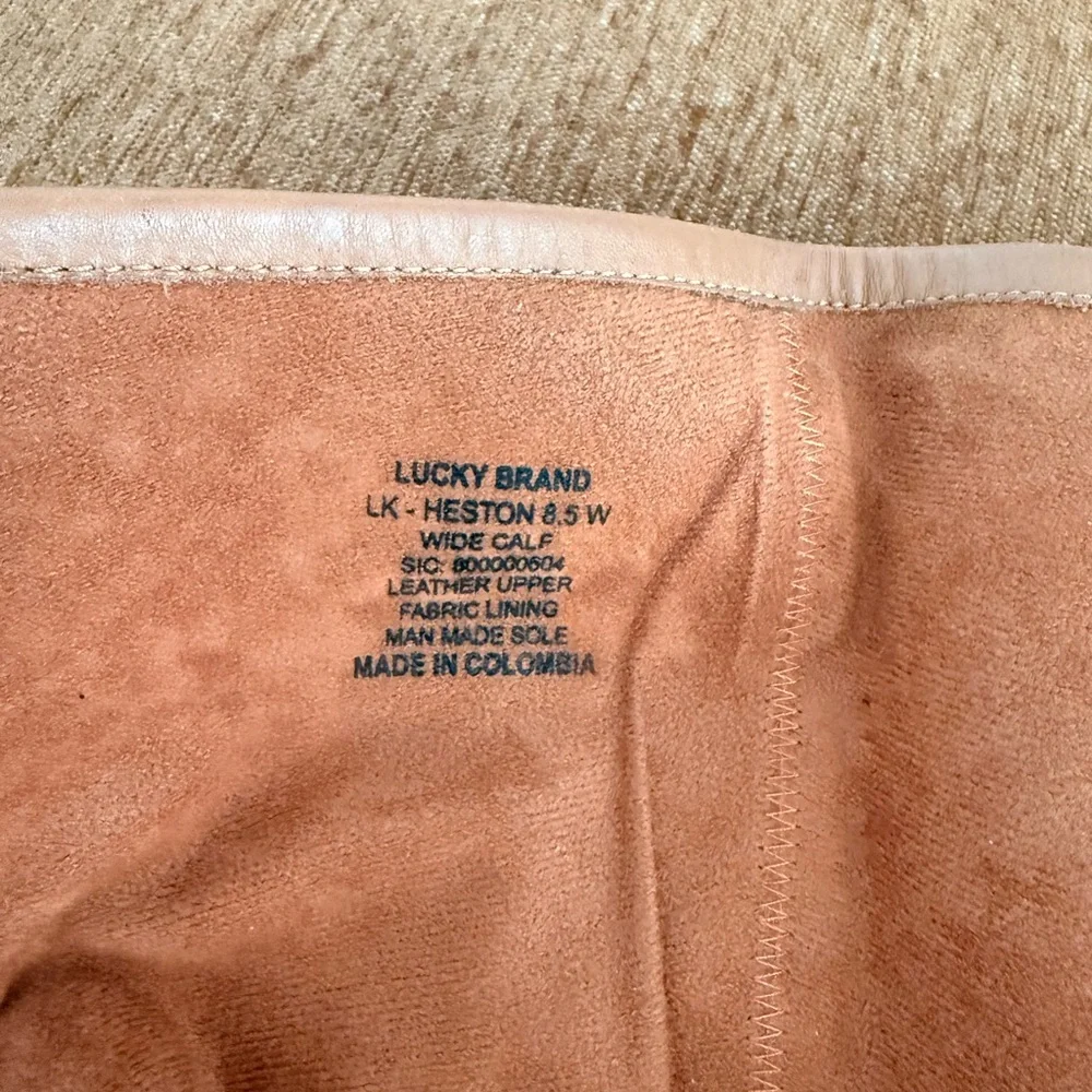 Lucky Brand Tan Heeled Boots - Picture 5 of 5